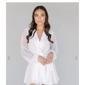 NWT ALANNA ROBE- WHITE - Robed With Love - Bridal Robe